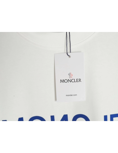 Moncler flocked letter short-sleeved T-shirt,Moncler