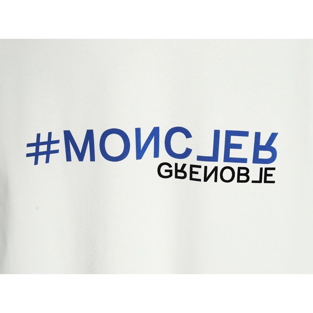 Moncler flocked letter short-sleeved T-shirt,Moncler