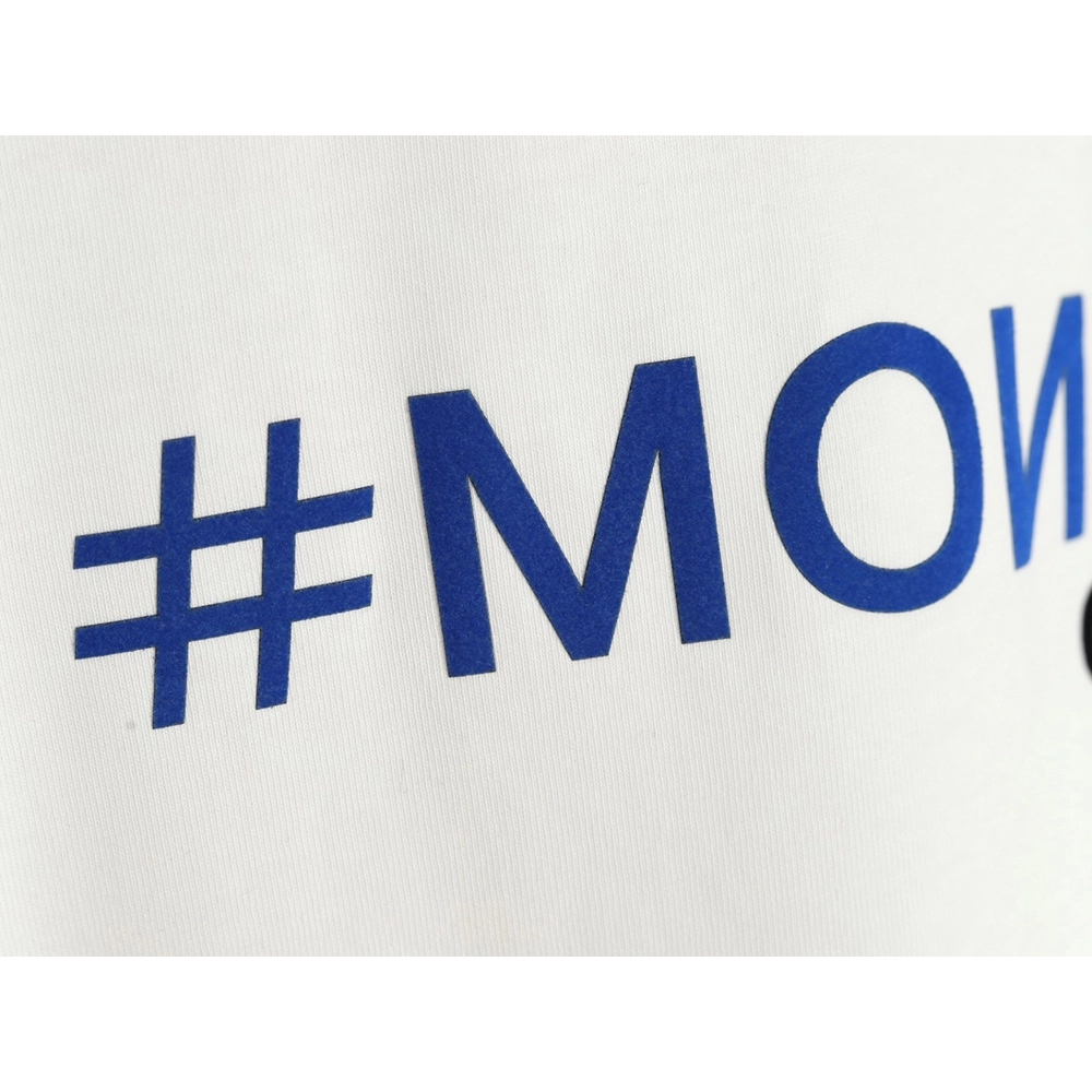 Moncler flocked letter short-sleeved T-shirt,Moncler