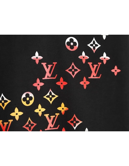Louis Vuitton Gradient Digital Print Short Sleeve T-shirt TSK1,Louis Vuitton