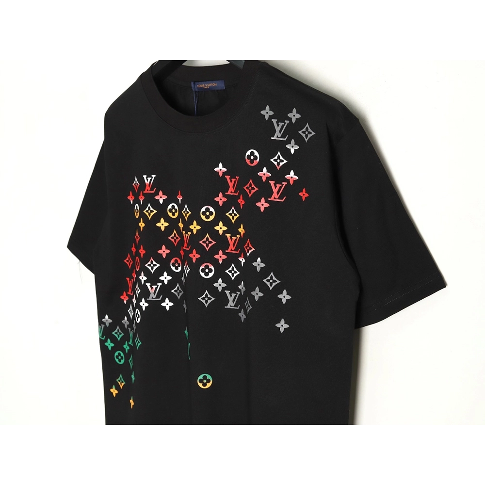 Louis Vuitton Gradient Digital Print Short Sleeve T-shirt TSK1,Louis Vuitton