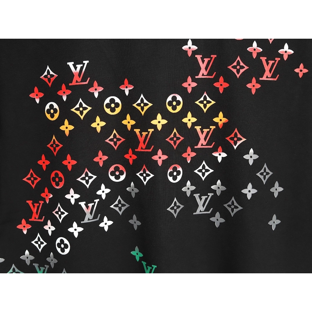 Louis Vuitton Gradient Digital Print Short Sleeve T-shirt TSK1,Louis Vuitton
