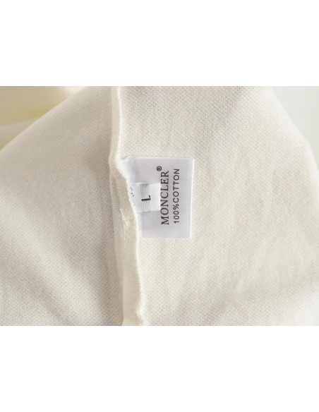 Moncler Running Man Embroidered Badge Short Sleeve Polo Shirt,Moncler