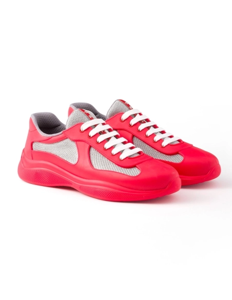 Prada Americas Cup sneakers Red,PRADA SNEAKER