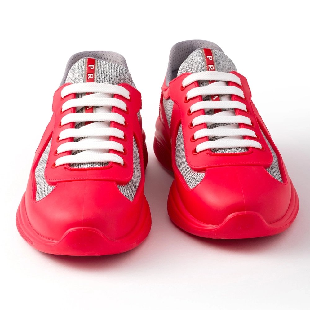 Prada Americas Cup sneakers Red,PRADA SNEAKER