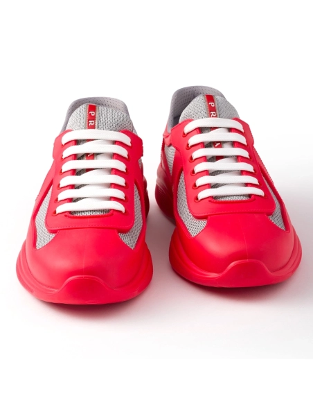 Prada Americas Cup sneakers Red,PRADA SNEAKER