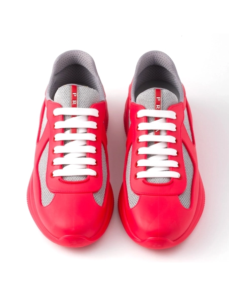 Prada Americas Cup sneakers Red,PRADA SNEAKER