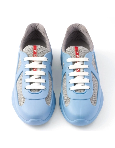 Prada Americas Cup sneakers Ligrh Blue,PRADA SNEAKER
