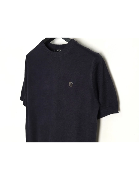 Fendi Hardware Double F Logo Short Sleeve T-Shirt TSK1,Fendi