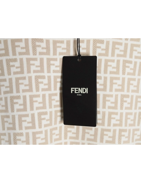 Fendi all over FF jacquard knitted short sleeve T-shirt,Fendi