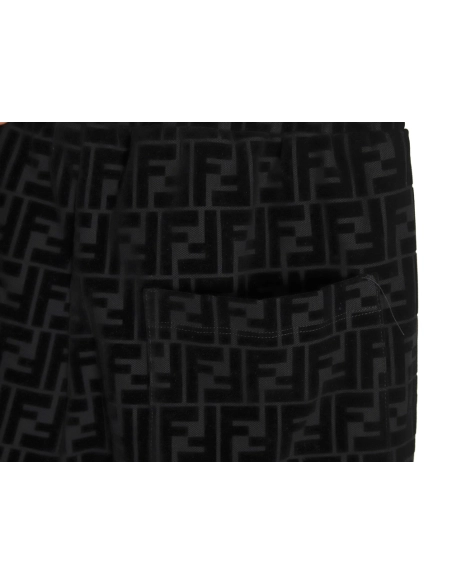 Fendi FF all over print flocked shorts,Fendi