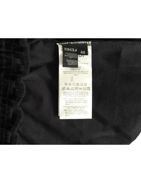 Fendi FF all over print flocked shorts,Fendi