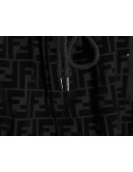 Fendi FF all over print flocked shorts,Fendi