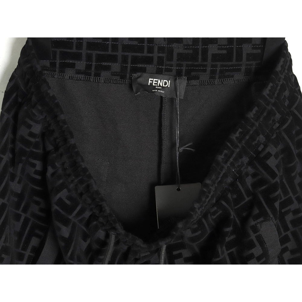 Fendi FF all over print flocked shorts,Fendi