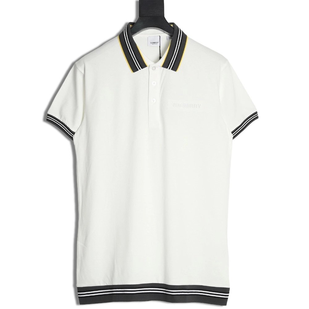 Burberry Striped Threaded Polo Short Sleeve,Burberry