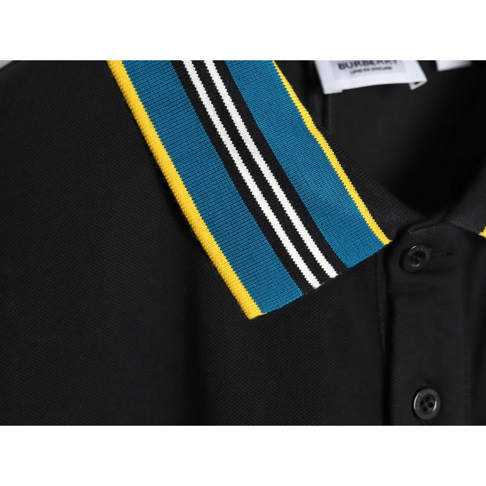 Burberry Striped Threaded Polo Short Sleeve TSK1,Burberry