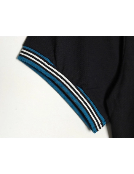 Burberry Striped Threaded Polo Short Sleeve TSK1,Burberry