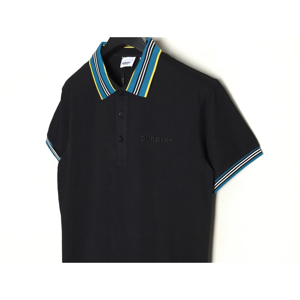 Burberry Striped Threaded Polo Short Sleeve TSK1,Burberry