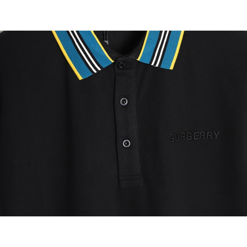 Burberry Striped Threaded Polo Short Sleeve TSK1,Burberry
