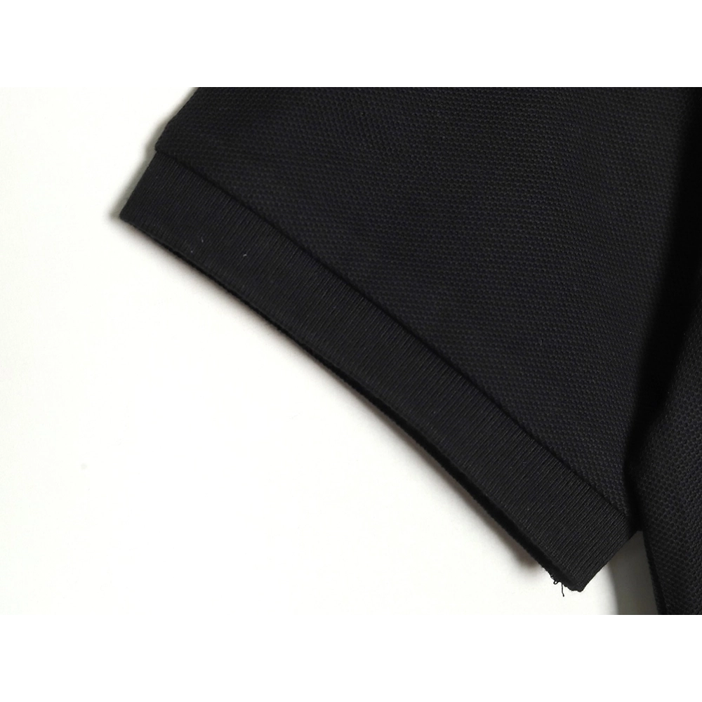 Prada Red Stripe Triangle Half Zip Short Sleeve POLO Shirt,Prada