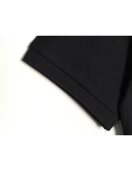 Prada Red Stripe Triangle Half Zip Short Sleeve POLO Shirt,Prada