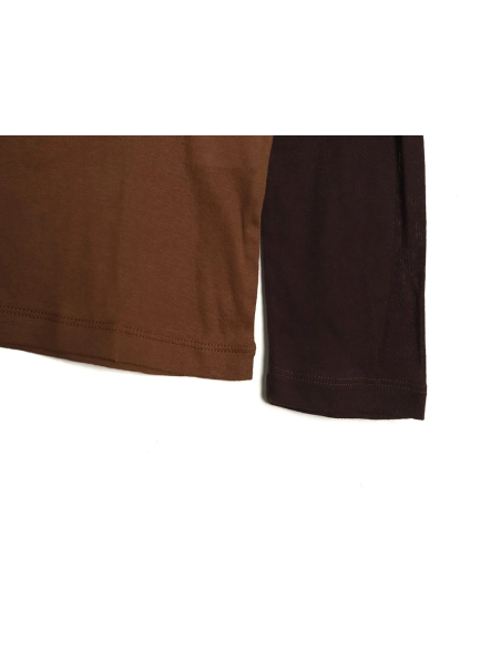 Miu Miu raglan sleeve contrast patchwork long sleeve T-shirt,Miu Miu