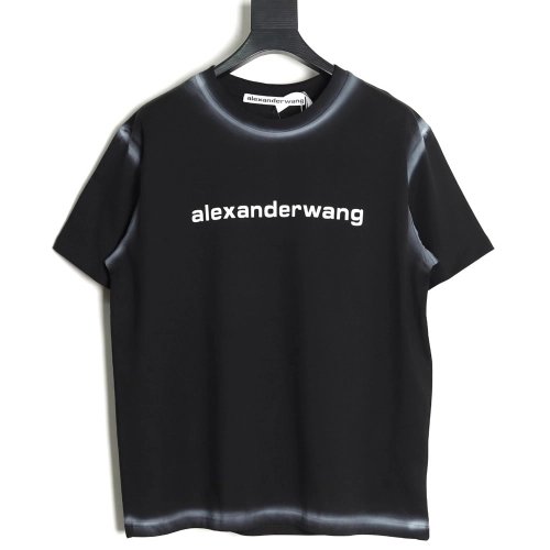 Alexander Wang Washed Lettering LOGO Short Sleeve T-Shirt TSK1,Alexander Wang