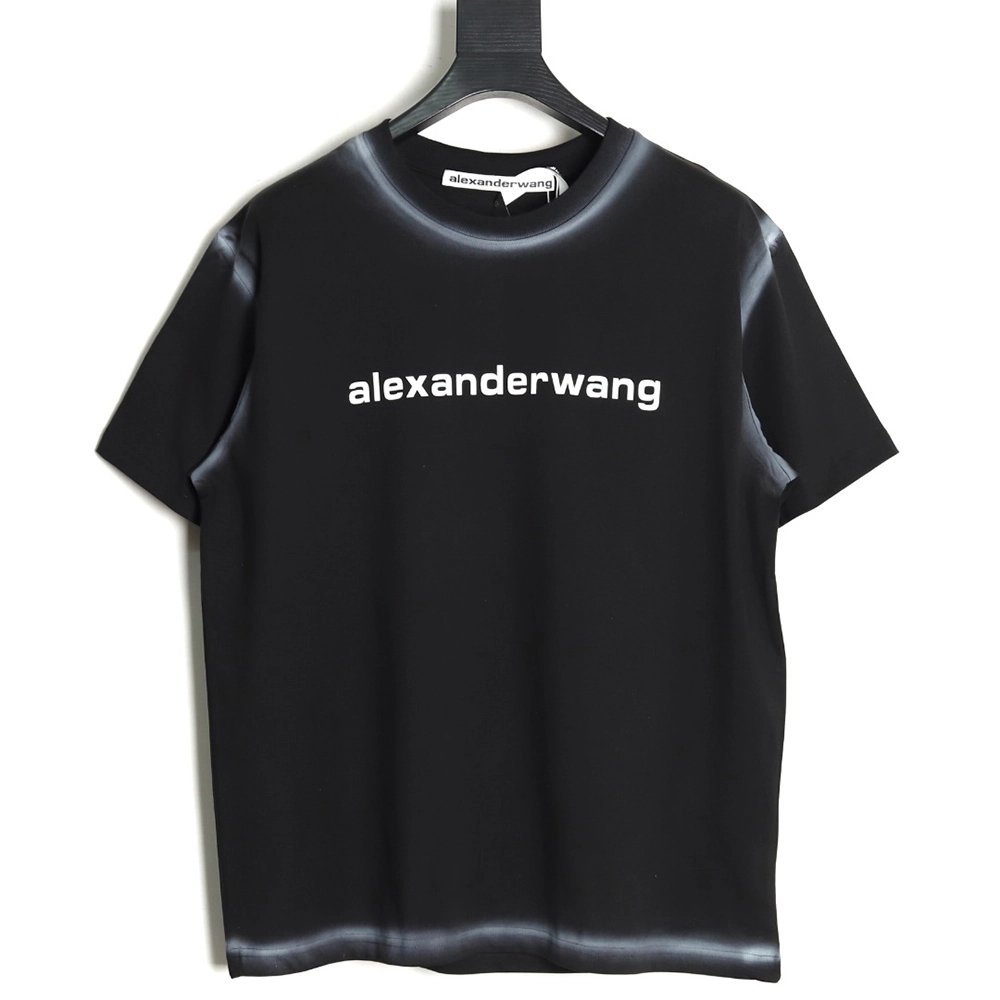 Alexander Wang Washed Lettering LOGO Short Sleeve T-Shirt TSK1,Alexander Wang