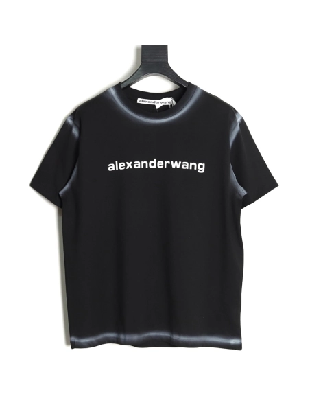 Alexander Wang Washed Lettering LOGO Short Sleeve T-Shirt TSK1,Alexander Wang