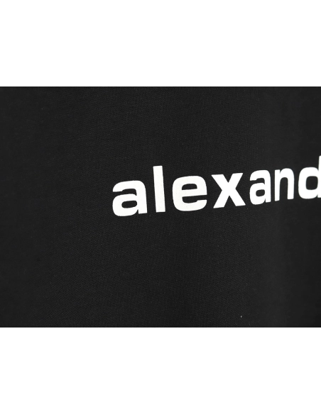 Alexander Wang Washed Lettering LOGO Short Sleeve T-Shirt TSK1,Alexander Wang