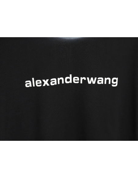Alexander Wang Washed Lettering LOGO Short Sleeve T-Shirt TSK1,Alexander Wang