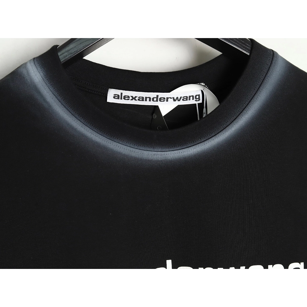 Alexander Wang Washed Lettering LOGO Short Sleeve T-Shirt TSK1,Alexander Wang