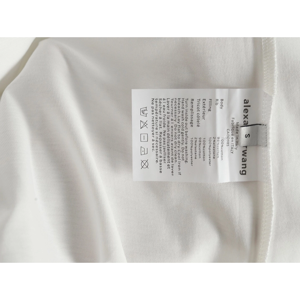 Alexander Wang Washed Lettering LOGO Short Sleeve T-Shirt,Alexander Wang
