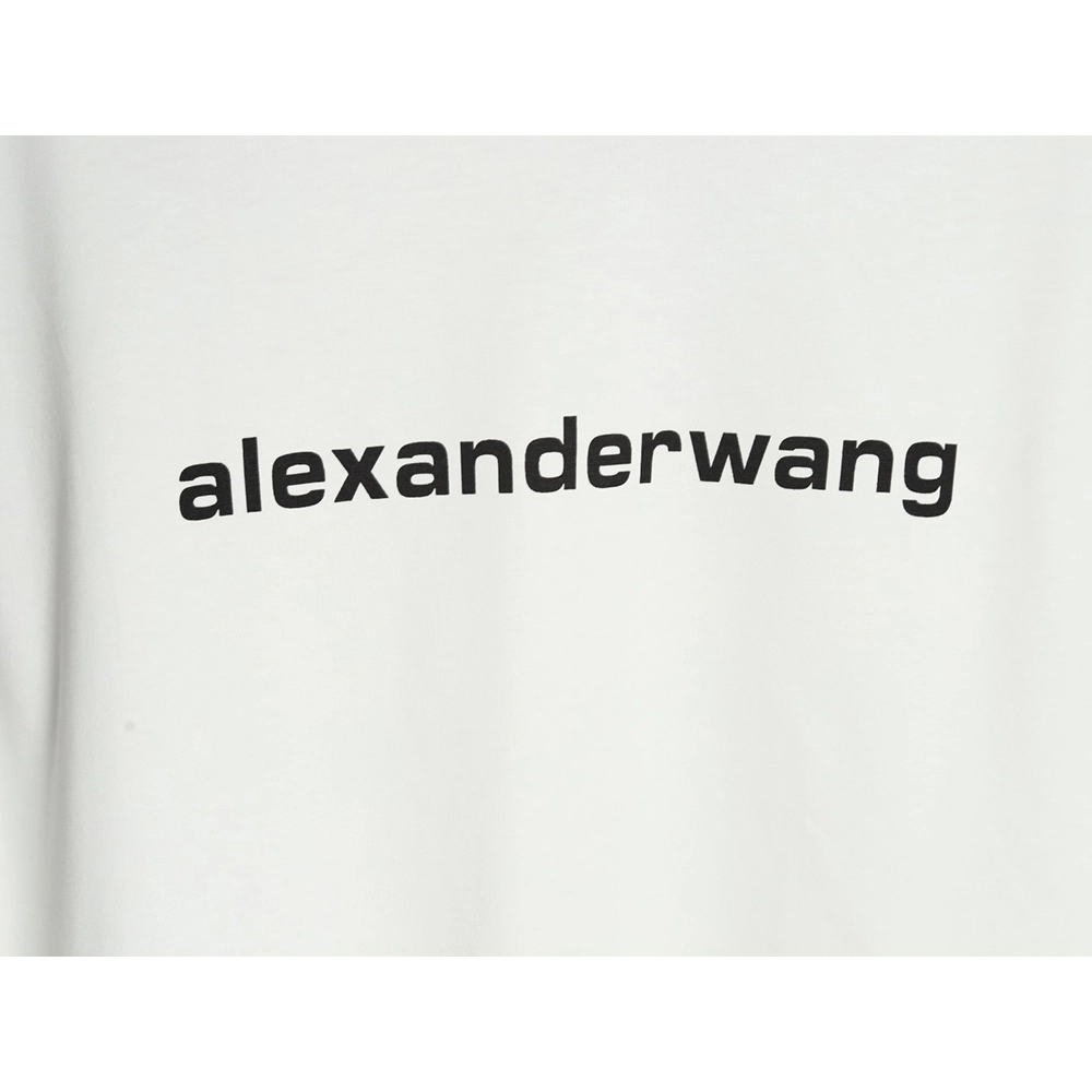 Alexander Wang Washed Lettering LOGO Short Sleeve T-Shirt,Alexander Wang