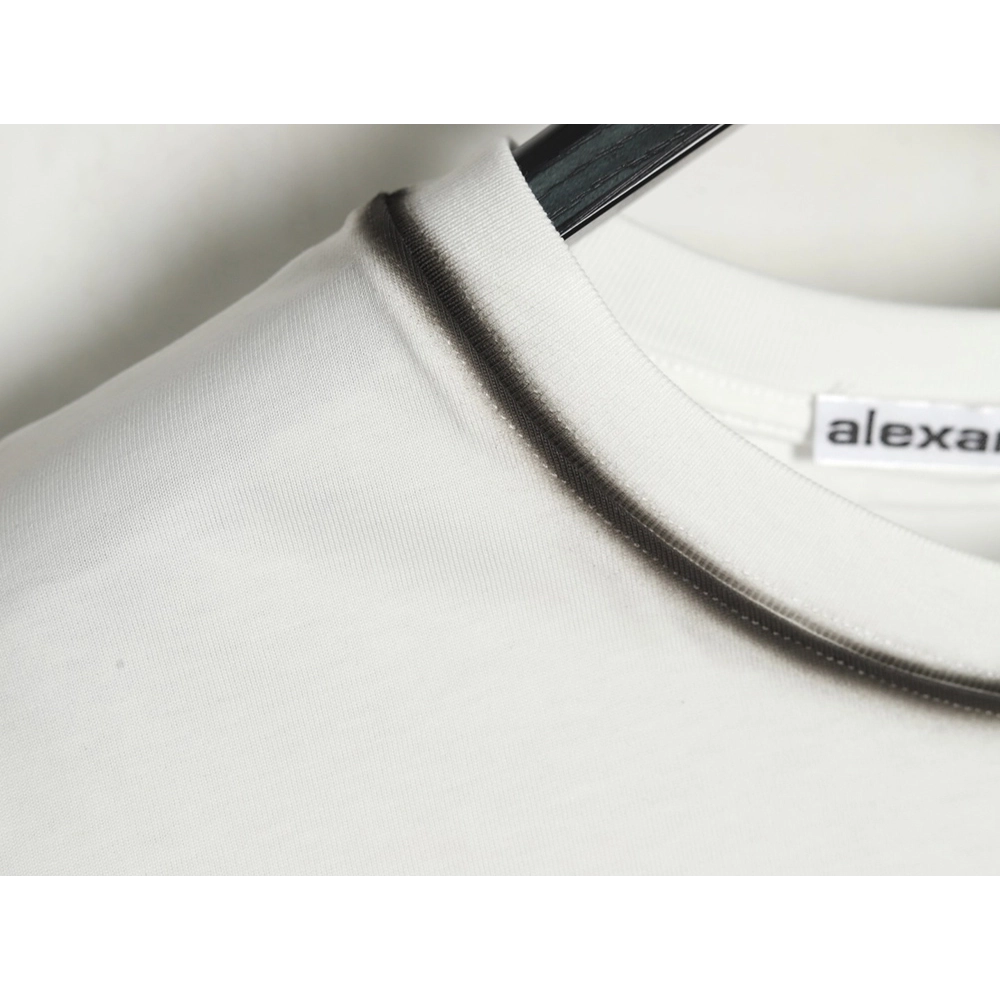 Alexander Wang Washed Lettering LOGO Short Sleeve T-Shirt,Alexander Wang