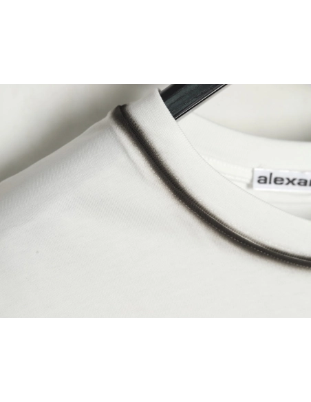 Alexander Wang Washed Lettering LOGO Short Sleeve T-Shirt,Alexander Wang