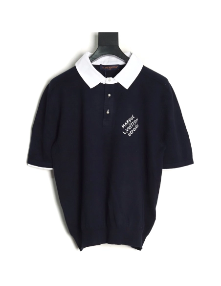 Louis Vuitton Colorblock Signature Polo Short Sleeve T-Shirt,Louis Vuitton