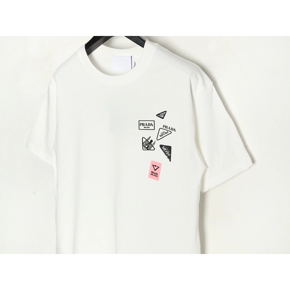 Prada multi-logo printed short-sleeved T-shirt,Prada