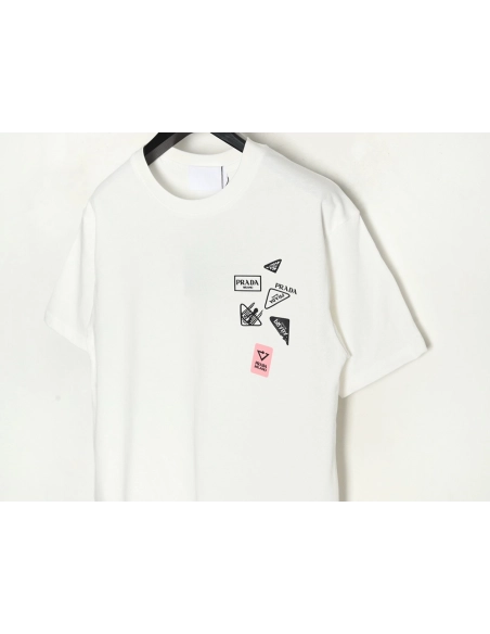 Prada multi-logo printed short-sleeved T-shirt,Prada
