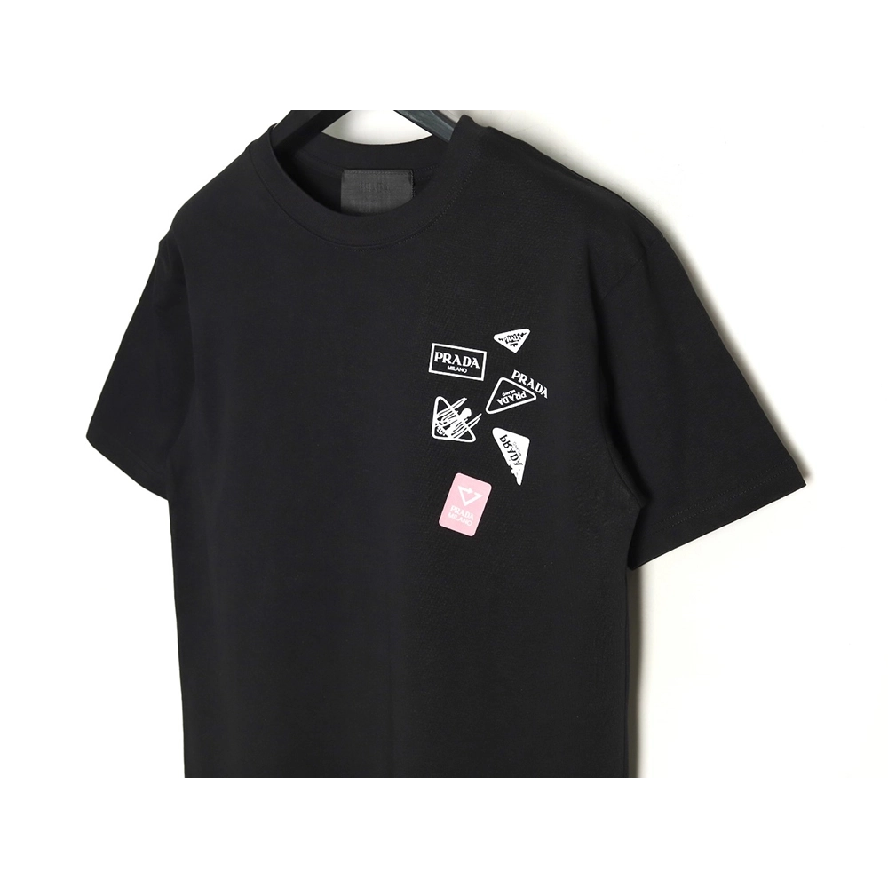 Prada multi-logo printed short-sleeved T-shirt TSK1,Prada
