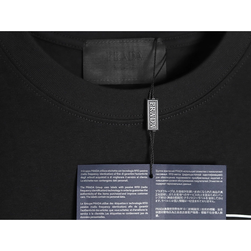 Prada multi-logo printed short-sleeved T-shirt TSK1,Prada