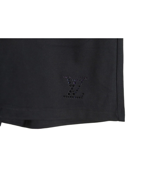 Louis Vuitton Rhinestone-embellished knitted shorts,Louis Vuitton