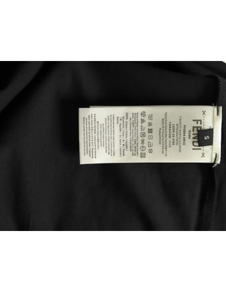 Fendi hardware metal label double F logo short-sleeved POLO shirt TSK1,Fendi