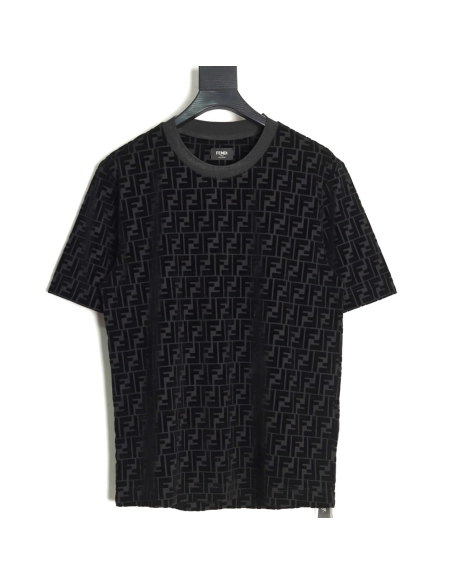 Fendi all over FF flocked short sleeve T-shirt,Fendi