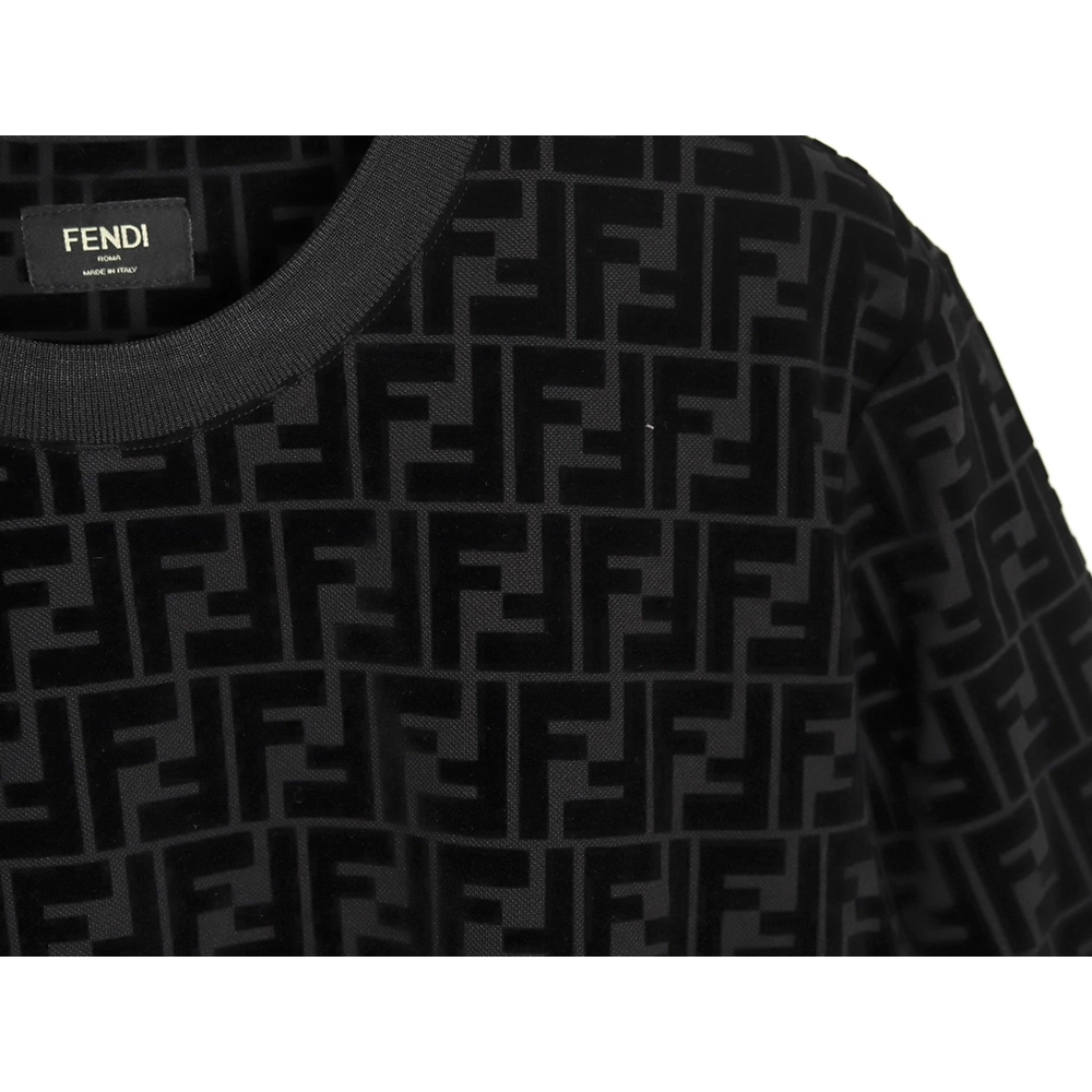 Fendi all over FF flocked short sleeve T-shirt,Fendi