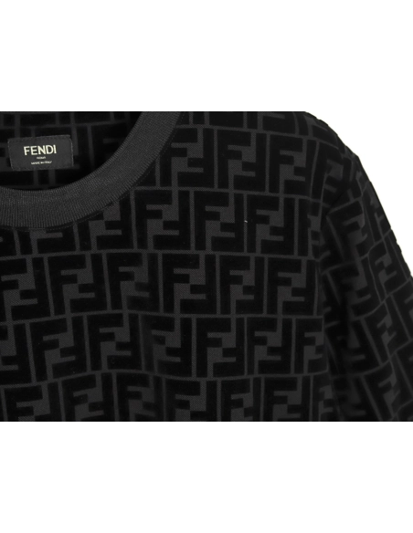 Fendi all over FF flocked short sleeve T-shirt,Fendi