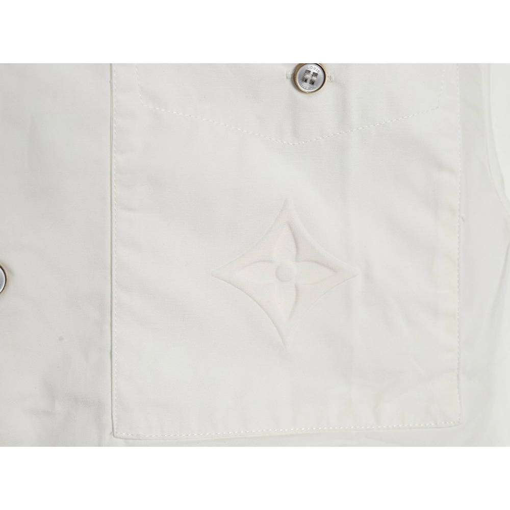 Louis Vuitton Pocket Embossed Short Sleeve Shirt,Louis Vuitton