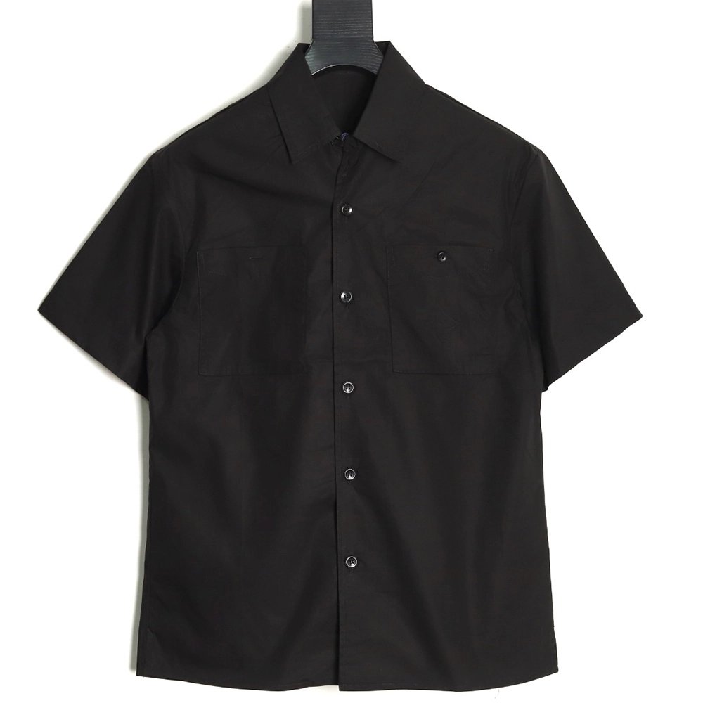 Louis Vuitton Pocket Embossed Short Sleeve Shirt TSK1,Louis Vuitton