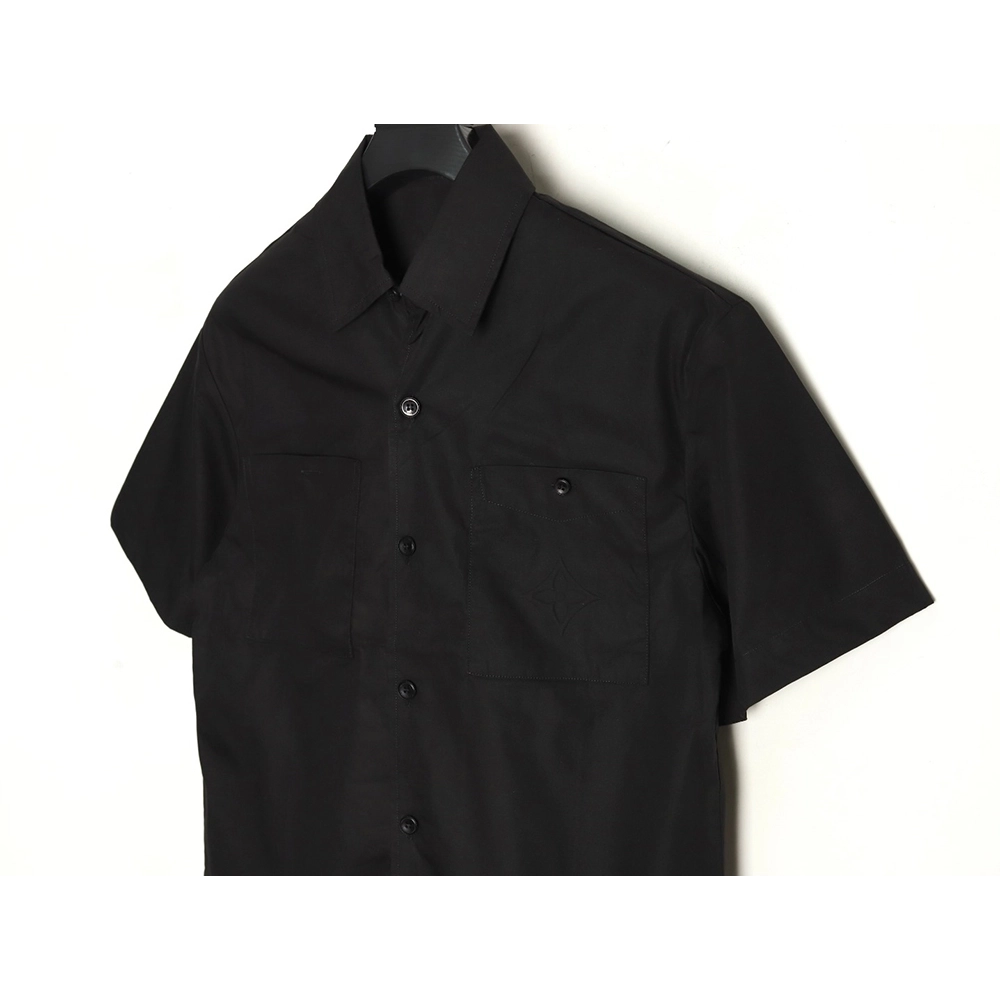 Louis Vuitton Pocket Embossed Short Sleeve Shirt TSK1,Louis Vuitton