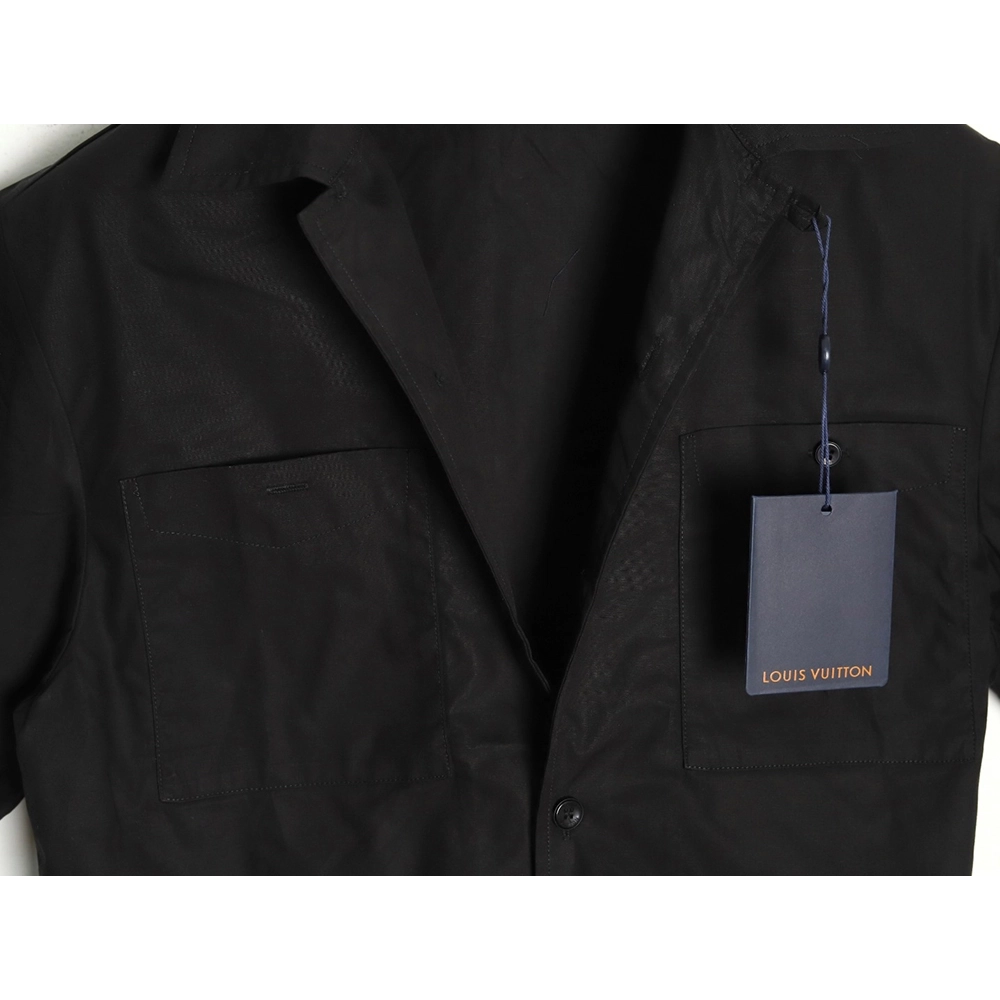 Louis Vuitton Pocket Embossed Short Sleeve Shirt TSK1,Louis Vuitton